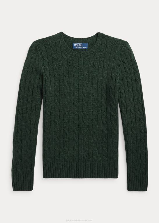 mos agat børn Ralph Lauren den ikoniske kabelstrikkede kashmirtrøje Z426B6220