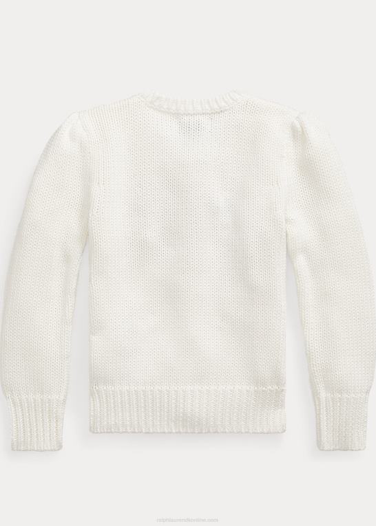 nevis børn Ralph Lauren flag bomuldstrøje med rund hals Z426B6794