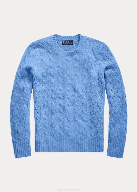 ny litchfield blå børn Ralph Lauren den ikoniske kabelstrikkede kashmirtrøje Z426B6212