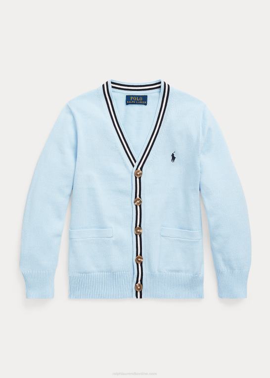 rl marine multi børn Ralph Lauren cardigan i bomuld med v-hals Z426B5801