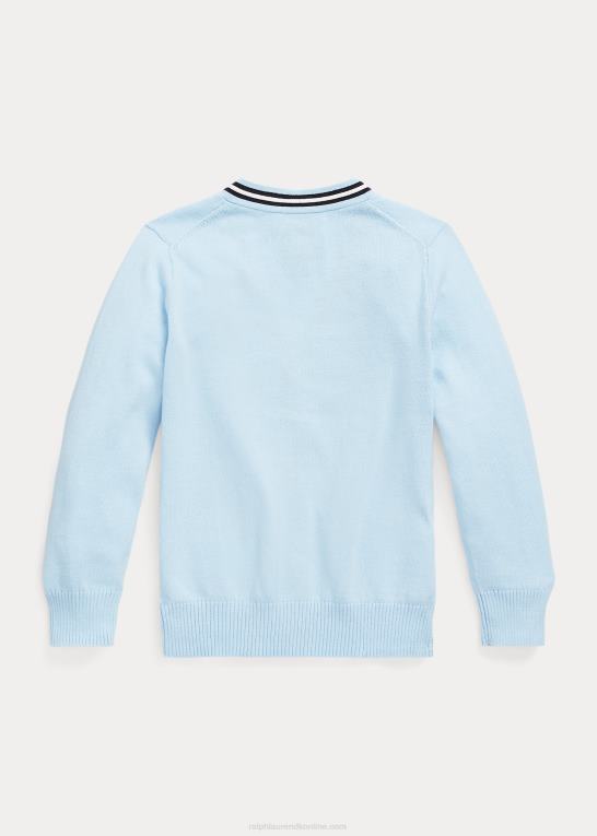 rl marine multi børn Ralph Lauren cardigan i bomuld med v-hals Z426B5801