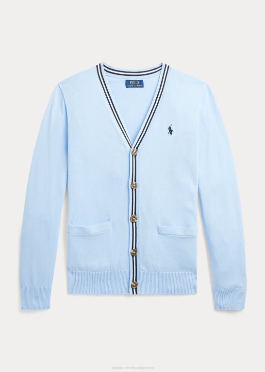 rl marine multi børn Ralph Lauren cardigan i bomuld med v-hals Z426B9865