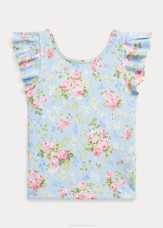 rylee blomstret børn Ralph Lauren blomstret præstationsjersey top Z426B6710