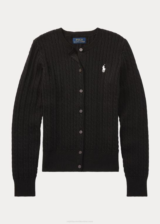 sort børn Ralph Lauren mini-kabel bomulds cardigan Z426B7242