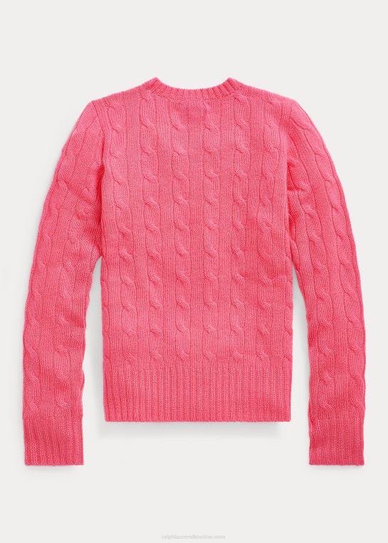 terra rose børn Ralph Lauren kabelstrikket kashmirtrøje Z426B7204