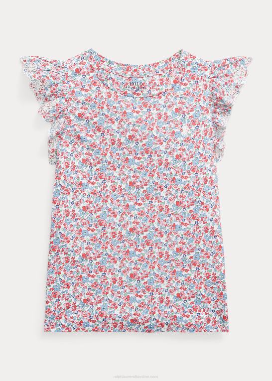 tyler blomstret børn Ralph Lauren blomstret jersey top i bomuld Z426B7152
