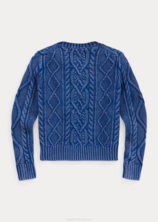 vasket kongelig flåde børn Ralph Lauren nautisk-applikeret bomuldstrøje Z426B7520