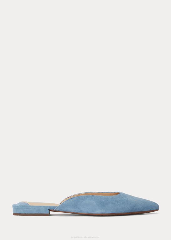 provencial blå Kvinder Ralph Lauren londyn ruskindsmule Z426B5068