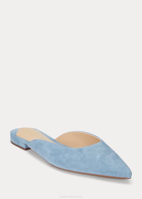 provencial blå Kvinder Ralph Lauren londyn ruskindsmule Z426B5068