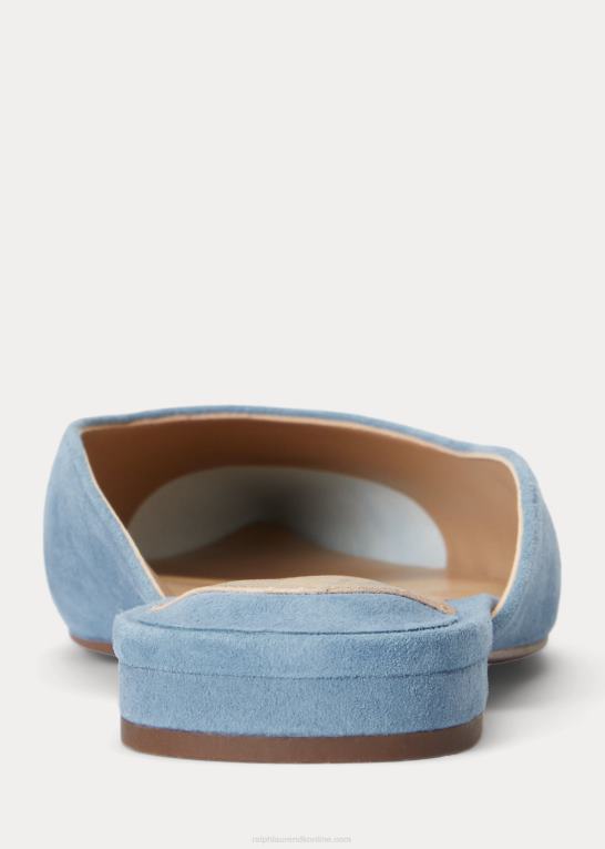 provencial blå Kvinder Ralph Lauren londyn ruskindsmule Z426B5068