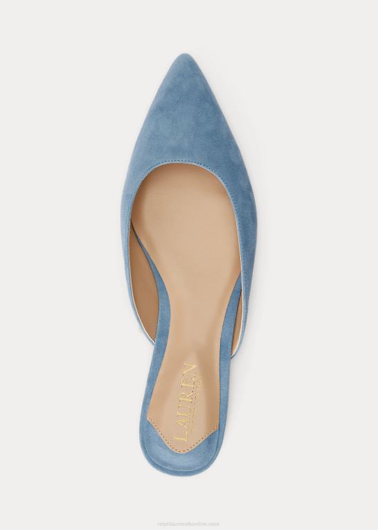 provencial blå Kvinder Ralph Lauren londyn ruskindsmule Z426B5068