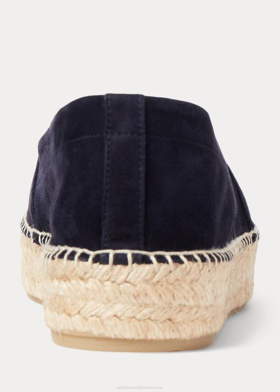flåde Kvinder Ralph Lauren saunders espadrille i gede-ruskind Z426B9676