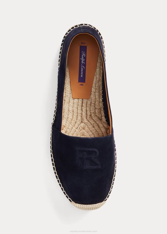 flåde Kvinder Ralph Lauren saunders espadrille i gede-ruskind Z426B9676