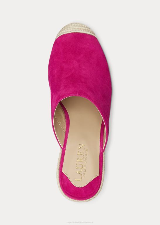 fuschia bær Kvinder Ralph Lauren pennie ruskind espadrille Z426B5047