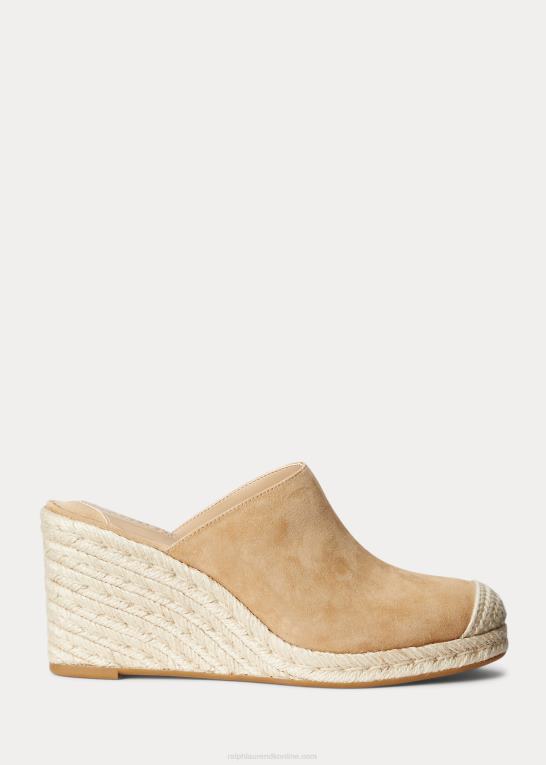 kamel Kvinder Ralph Lauren pennie ruskind espadrille Z426B5049