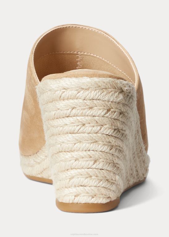 kamel Kvinder Ralph Lauren pennie ruskind espadrille Z426B5049