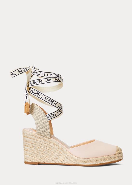 lyserød Kvinder Ralph Lauren Paislee espadrille i nappalæder Z426B5042