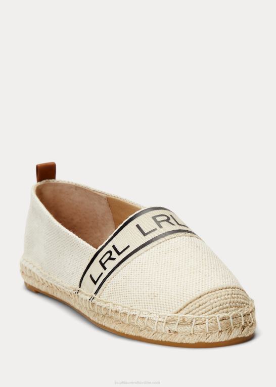 naturlig/ecru Kvinder Ralph Lauren caylee iii lærred espadrille Z426B5060