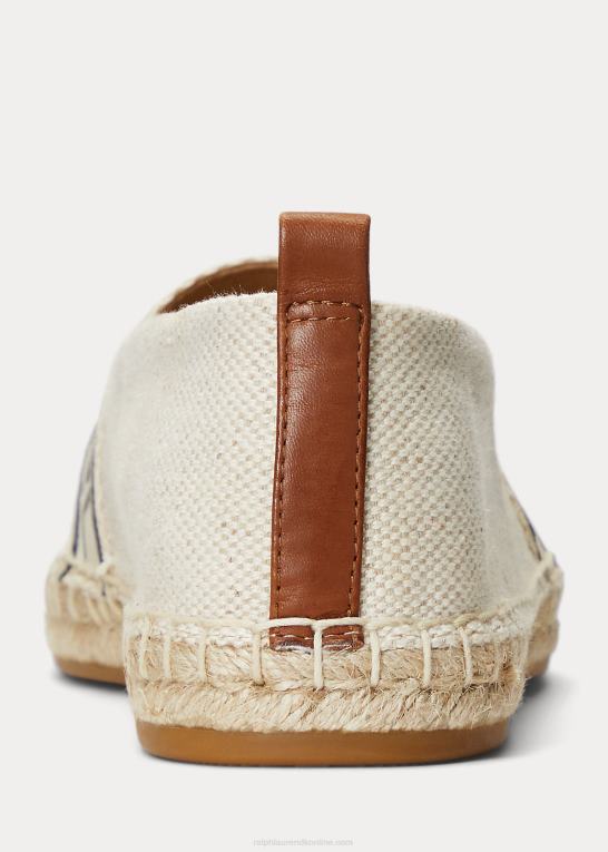 naturlig/ecru Kvinder Ralph Lauren caylee iii lærred espadrille Z426B5060