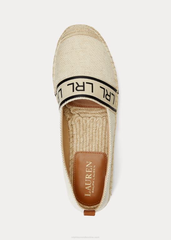 naturlig/ecru Kvinder Ralph Lauren caylee iii lærred espadrille Z426B5060