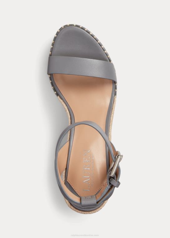 ocean Kvinder Ralph Lauren hilarie espadrille i læder Z426B5038