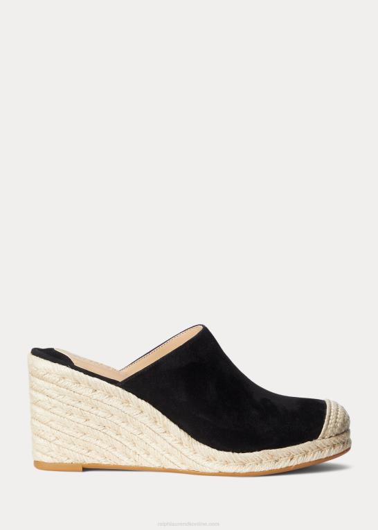 sort Kvinder Ralph Lauren pennie ruskind espadrille Z426B5048