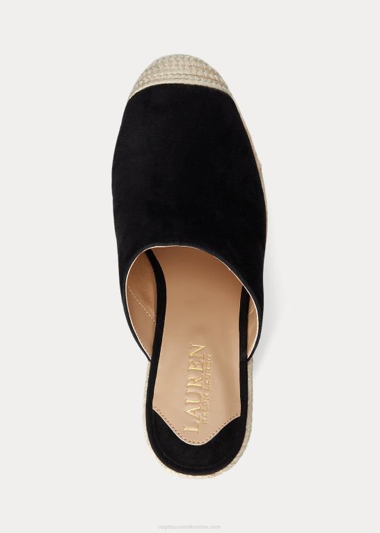 sort Kvinder Ralph Lauren pennie ruskind espadrille Z426B5048