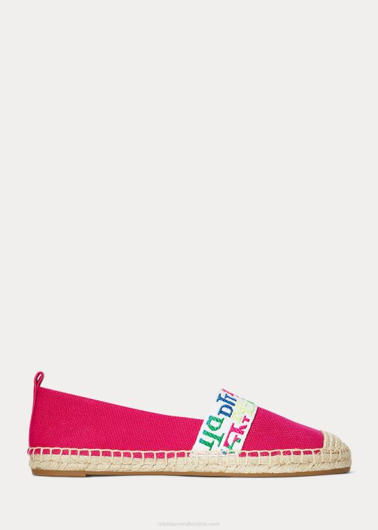 sport pink/multi Kvinder Ralph Lauren caylee iv lærred espadrille Z426B5064