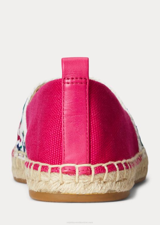 sport pink/multi Kvinder Ralph Lauren caylee iv lærred espadrille Z426B5064