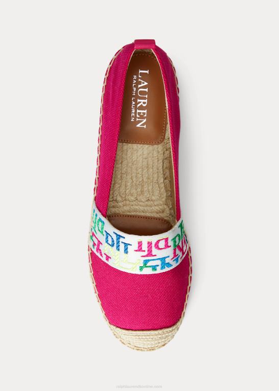 sport pink/multi Kvinder Ralph Lauren caylee iv lærred espadrille Z426B5064