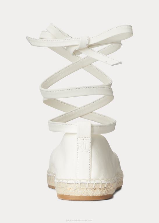 vanilje Kvinder Ralph Lauren cecilia nappa espadrille med snørebånd Z426B5057