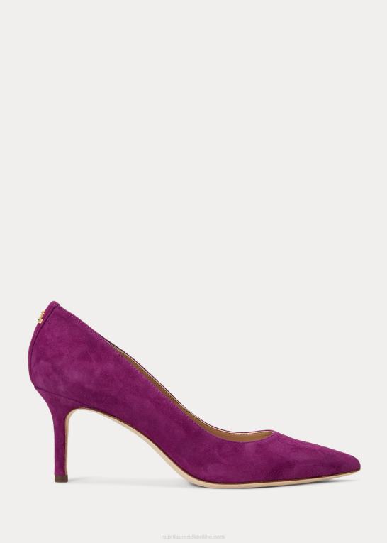 blomme caspia Kvinder Ralph Lauren lanette ruskind pumpe Z426B5098