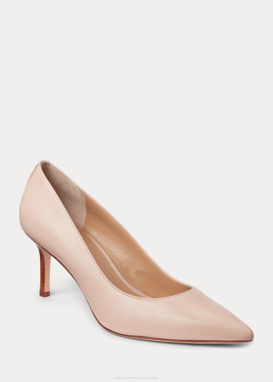 lyserød Kvinder Ralph Lauren lanette pumpe i nappalæder Z426B5102