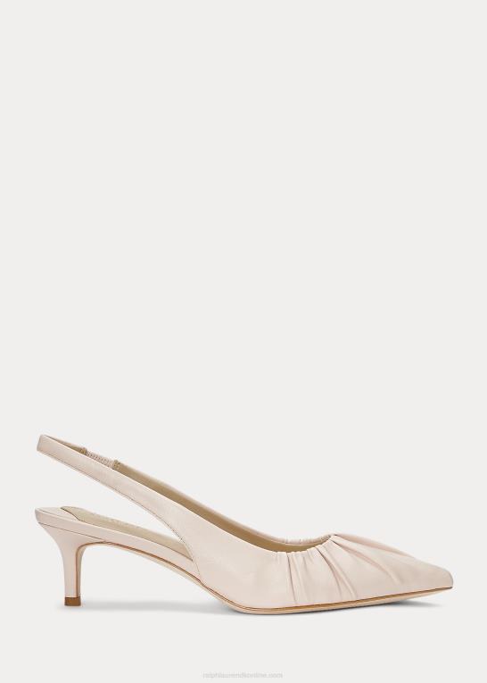 lyserød Kvinder Ralph Lauren lolah nappa læder slingback pumpe Z426B5033