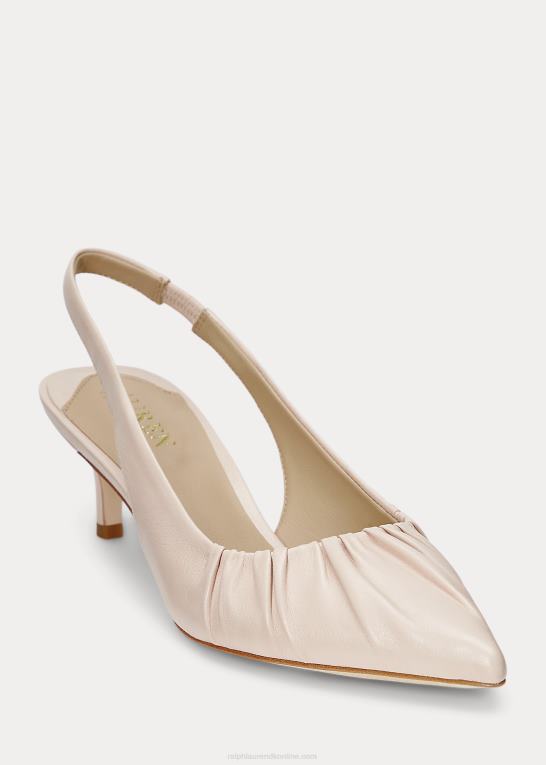 lyserød Kvinder Ralph Lauren lolah nappa læder slingback pumpe Z426B5033