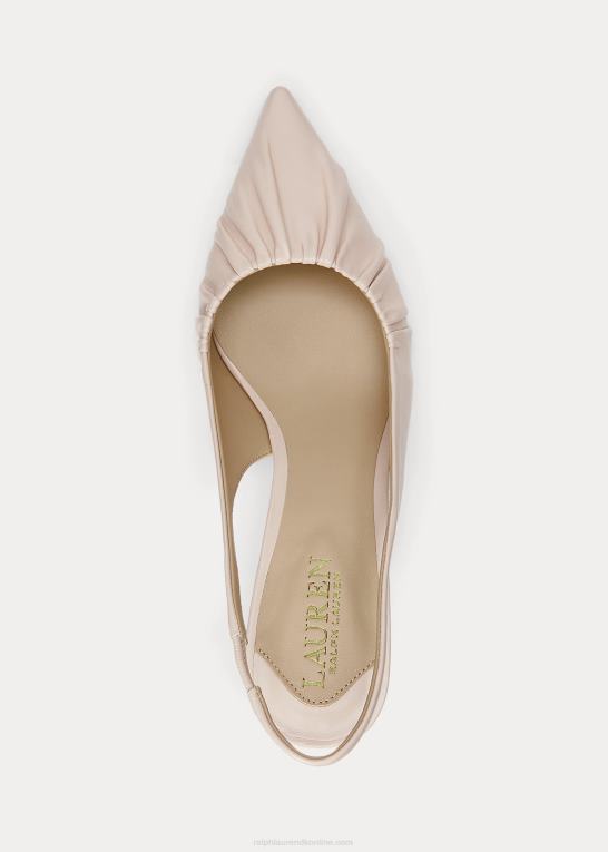 lyserød Kvinder Ralph Lauren lolah nappa læder slingback pumpe Z426B5033