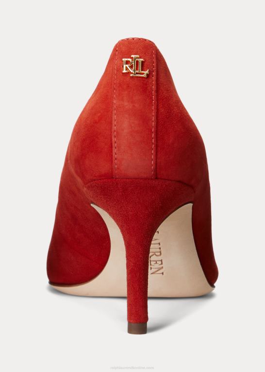 rød solsten Kvinder Ralph Lauren lanette ruskind pumpe Z426B5099