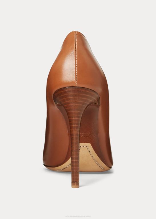 rl guld Kvinder Ralph Lauren celia kalveskindspumpe Z426B9700