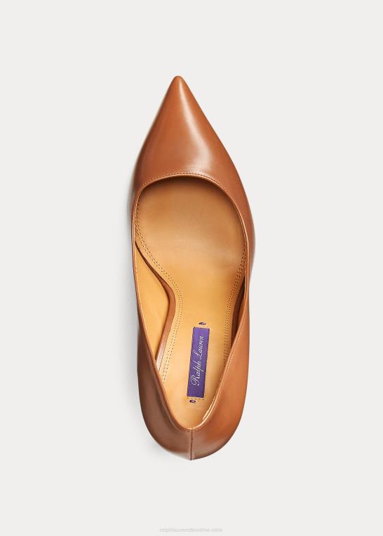 rl guld Kvinder Ralph Lauren celia kalveskindspumpe Z426B9700