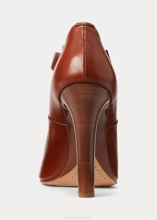 rl guld Kvinder Ralph Lauren robynn poleret kalveskindspumpe Z426B9704