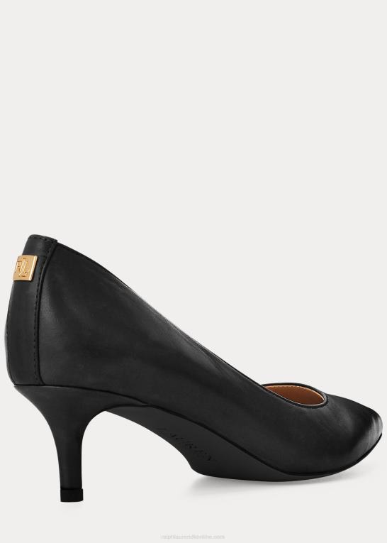 sort Kvinder Ralph Lauren adrienne læder pumpe Z426B5094