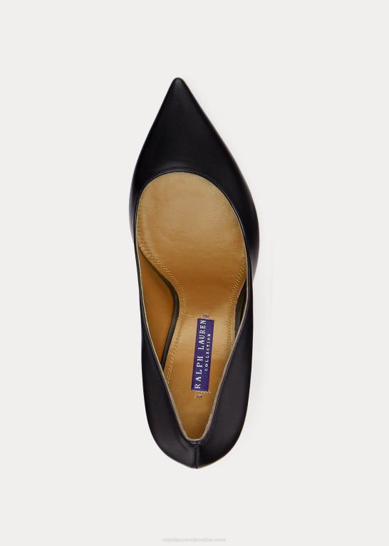 sort Kvinder Ralph Lauren armissa kalveskindspumpe Z426B9694