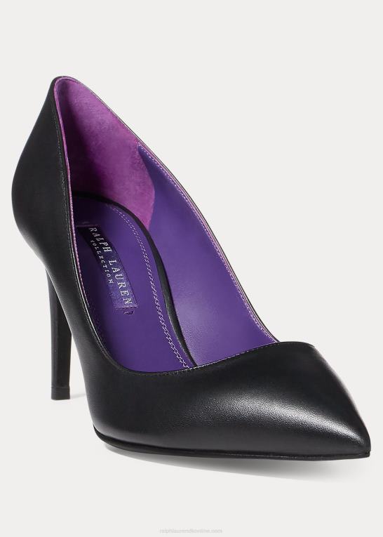 sort Kvinder Ralph Lauren armissa pumpe i kalveskind Z426B9702