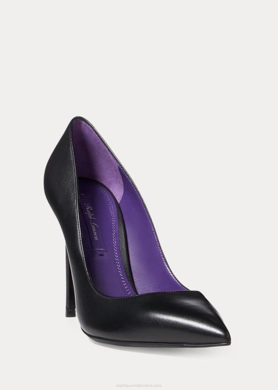 sort Kvinder Ralph Lauren celia nappa lammeskindspumpe Z426B9693