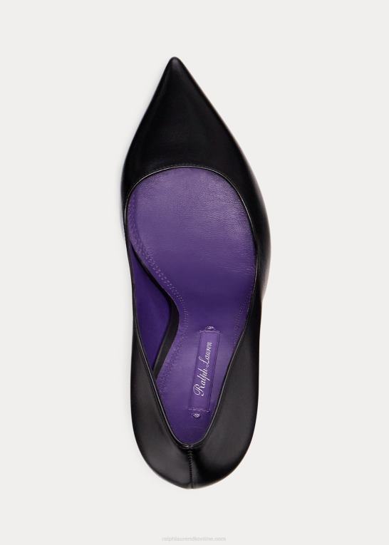 sort Kvinder Ralph Lauren celia nappa lammeskindspumpe Z426B9693