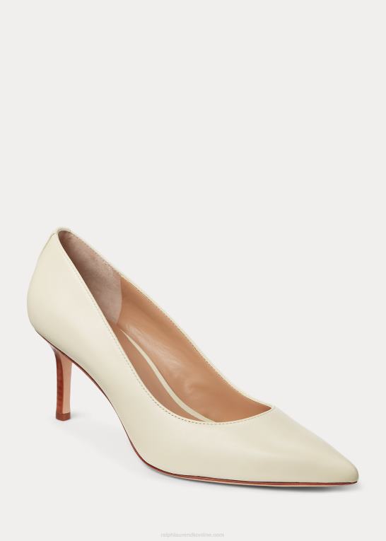 vanilje Kvinder Ralph Lauren lanette pumpe i nappalæder Z426B5103