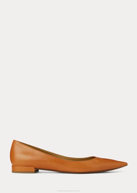 rl guld Kvinder Ralph Lauren kendrya gedeskind ballet flad Z426B9672