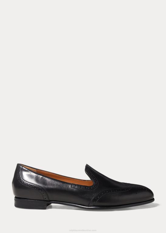 Kvinder Ralph Lauren quincy loafer i kalveskind Z426B9680