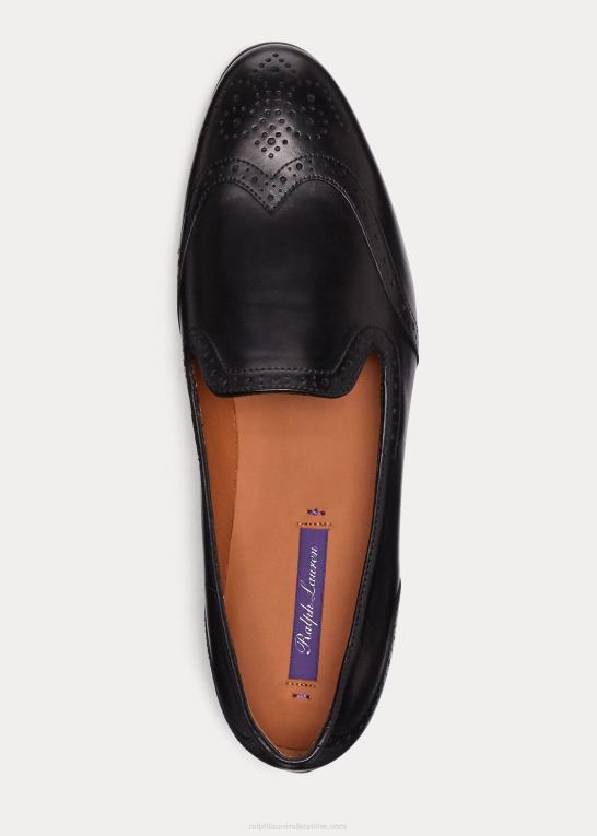 Kvinder Ralph Lauren quincy loafer i kalveskind Z426B9680