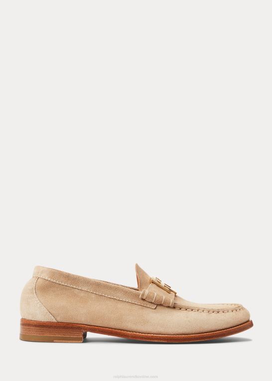 bleg honning Kvinder Ralph Lauren harlan loafer i kalve-ruskind Z426B9684